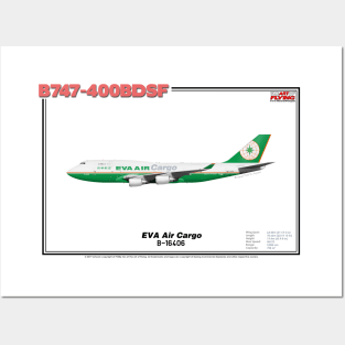 Boeing B747-400BDSF - EVA Air Cargo (Art Print) Posters and Art